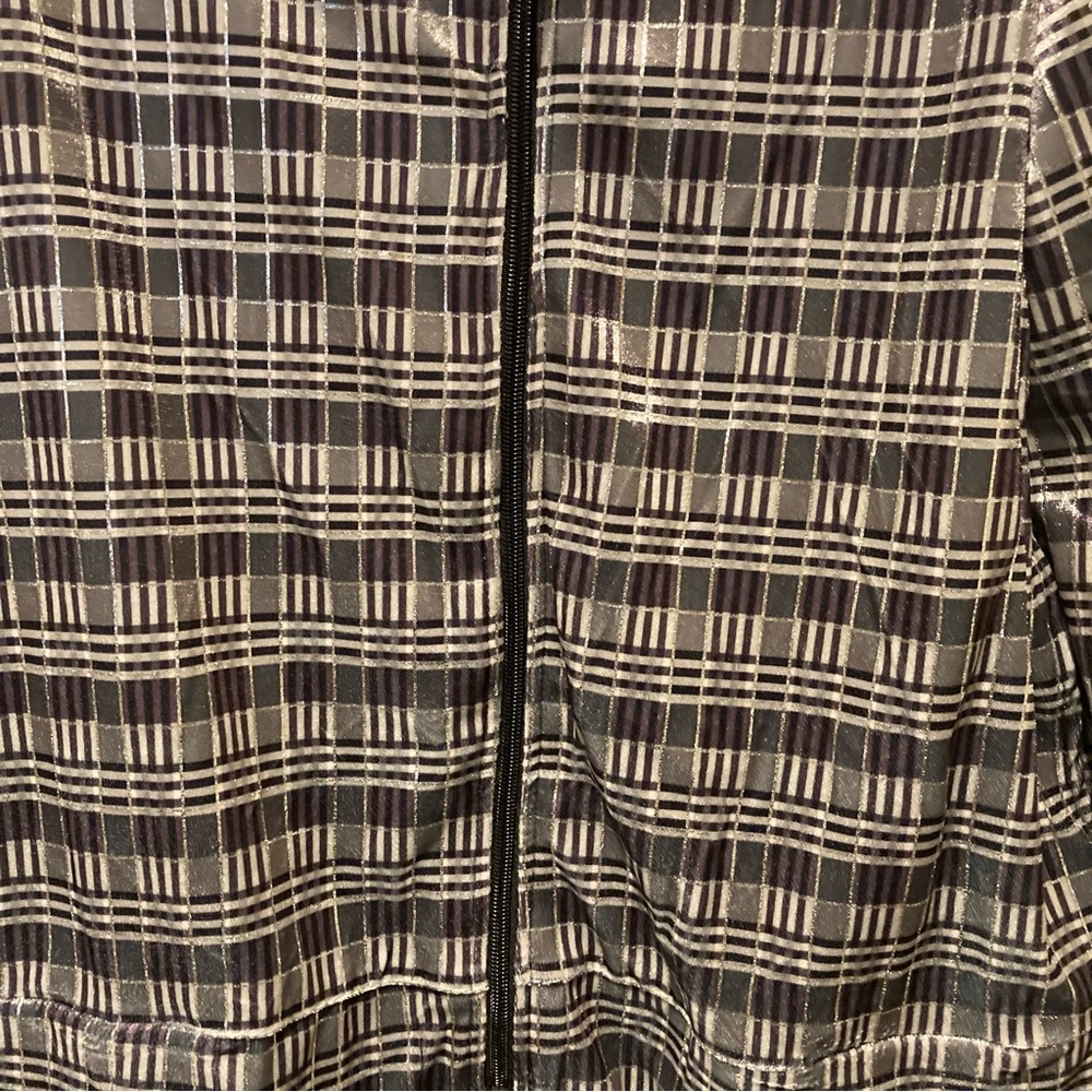 Mirror Image, Women's light weight jacket, XL, Blk/Wht stripes, NWT - Picture 4 of 6